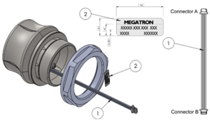 Conjunto de cables y conectores del Joystick