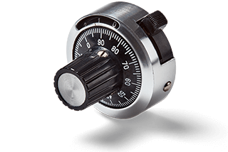 Bouton de commande avec tirets MKT