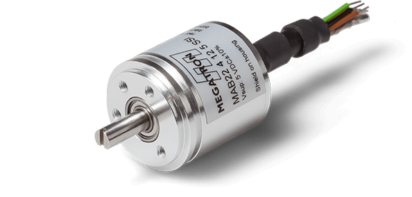 Halleffect rotary encoder MAB22 with SSI signal